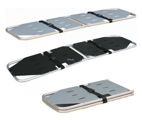 Stretcher pieghevole in lega di alluminio Primo trasporto di pazienti con lesioni spinali e lombari