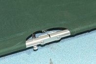 190*55*80cm Stretcher di trasporto pieghevole per ospedali in acciaio inox