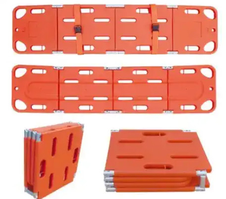 Un buon prezzo. Abs Plastica 4 Pieghevole Spine Board Stretcher Medico galleggiante Salvezza in acqua Pieghevole in linea
