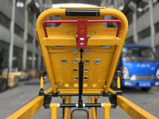 Stretcher per ambulanze in alluminio ingrossato di fascia alta per soccorso di emergenza con altezza regolabile dello schienale per uso ospedaliero