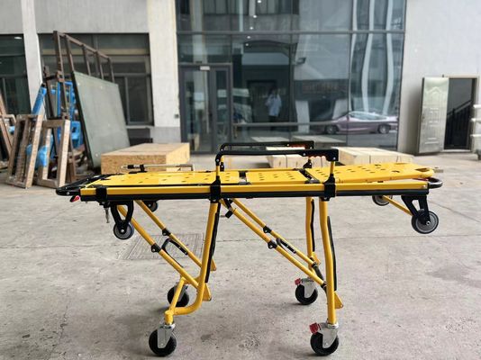 Stretcher per ambulanze in alluminio ingrossato di fascia alta per soccorso di emergenza con altezza regolabile dello schienale per uso ospedaliero