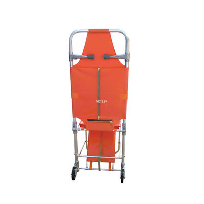Portable and durable two-wheel foldable chair-type rescue stretchers (Settine di soccorso pieghevoli su due ruote portatili e durevoli)