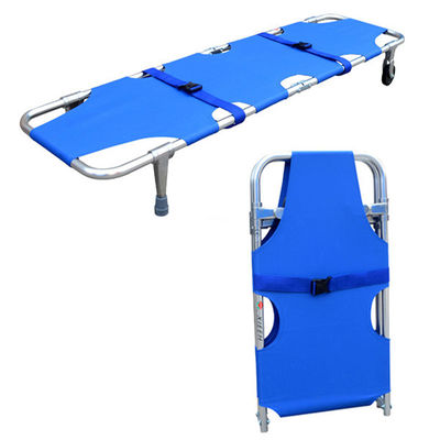 Portable Salvezza pieghevole barella con due ruote rette Emergenza medica