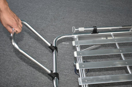 Camionetto di soccorso per ambulanza a bassa posizione, in lega di alluminio, pieghevole a bordo largo