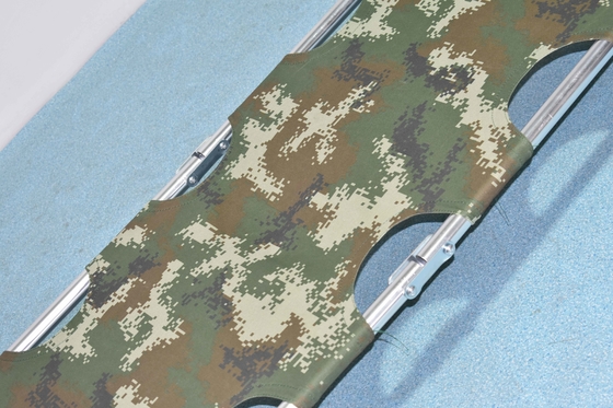 Un buon prezzo. 46 x 48 X14cm che piegano la lega di alluminio verde militare della barella medica 7kg in linea