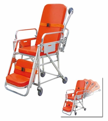 barella dell'ambulanza di 1.96M Self Loading Folding con la sedia a rotelle, alluminio