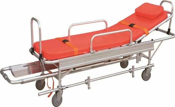 Carrello paziente della barella dell'ospedale di acciaio inossidabile dell'ambulanza multifunzionale pieghevole di emergenza con quattro ruote