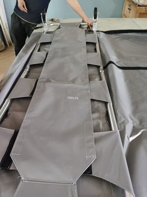 Barella piegante di salvataggio con i sacchi per cadaveri fisso 220 x 55 x 15 cm 95cm