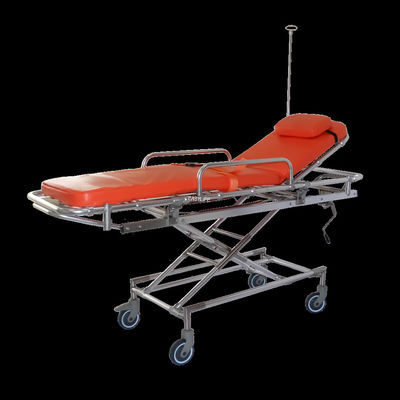 Carrello di trasferimento del carico della lega di alluminio di 88CM 1.9M Patient Transfer Trolley