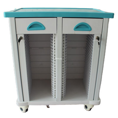 680MM 40CM carrello di attrezzature mediche ABS carrello medico ospedaliero carrello di cartelle manuali