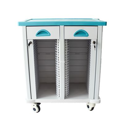 680MM 40CM carrello di attrezzature mediche ABS carrello medico ospedaliero carrello di cartelle manuali