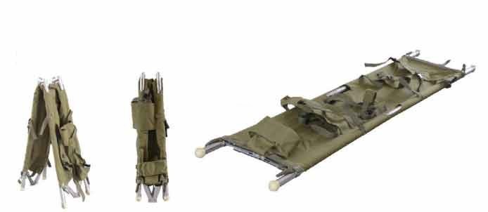 Barelle medica 208 x 55 X 13CM di piegatura della lega di alluminio del PVC per l'ambulanza 9 chilogrammi