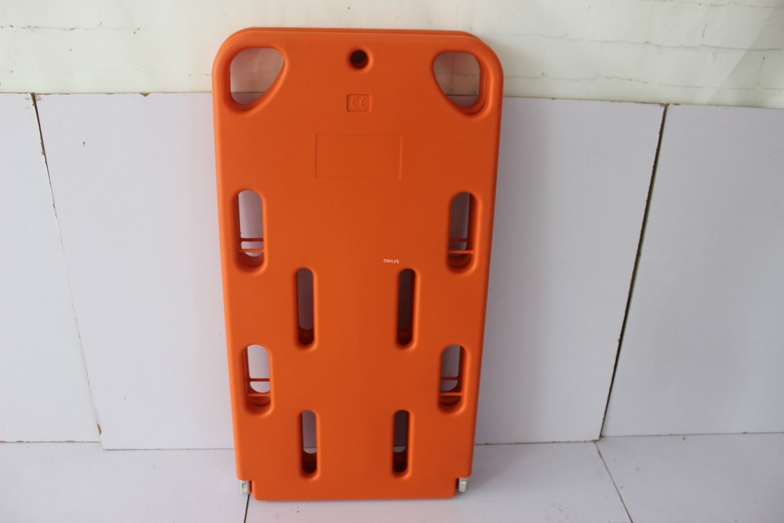 Spina dorsale di barella di emergenza pieghevole in plastica ad alta densità con penetrazione a raggi X e CT