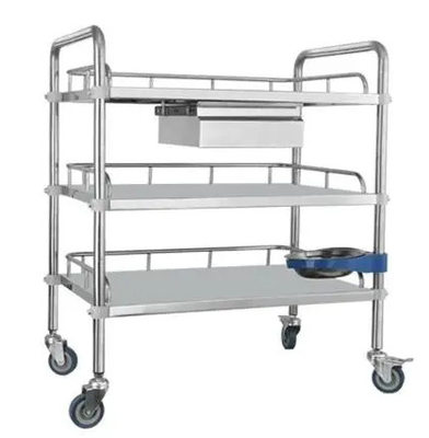 Un buon prezzo. Carrello per dispositivi medici in acciaio inossidabile Carrello medico staccabile Multifunzione in linea