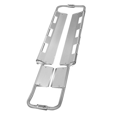 2100mm Medical Scoop Stretcher Ambulance Trasporto Legatura di alluminio