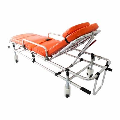 Un buon prezzo. Leggio di alluminio pieghevole a doppio tubo a bassa posizione per ambulanza porta-piatti di emergenza di salvataggio in linea