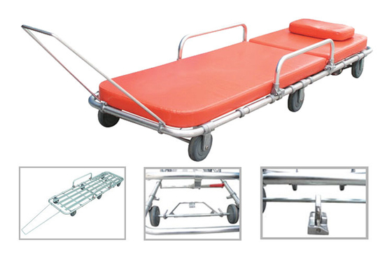 Un buon prezzo. carretto manuale della barella di emergenza del carrello della barella dell'ambulanza della lega di alluminio per trasporto paziente con 6 ruote in linea