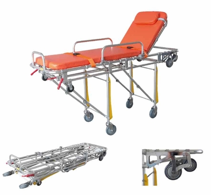Un buon prezzo. caricamento automatico posteriore regolabile di altezza pieghevole della barella dell'ambulanza 40kg in linea