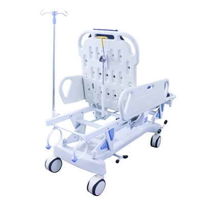Un buon prezzo. Carrello paziente piegante medico 560MM della barella dell'ospedale del letto di emergenza di trasferimento dell'ambulanza regolabile 30CM in linea