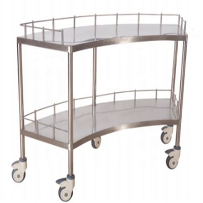 Carrello medico di acciaio inossidabile dello strumento chirurgico della mobilia 45CMHospital di 1400MM con il cassetto e la ruota